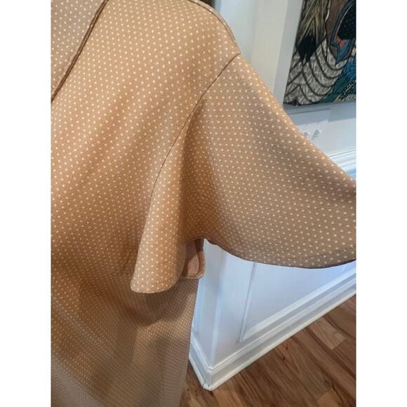 ADRIANNA PAPELI BELL SLEEVE POLKA DOT BLOUSE WOMENS SIZE XL - Picture 5 of 7